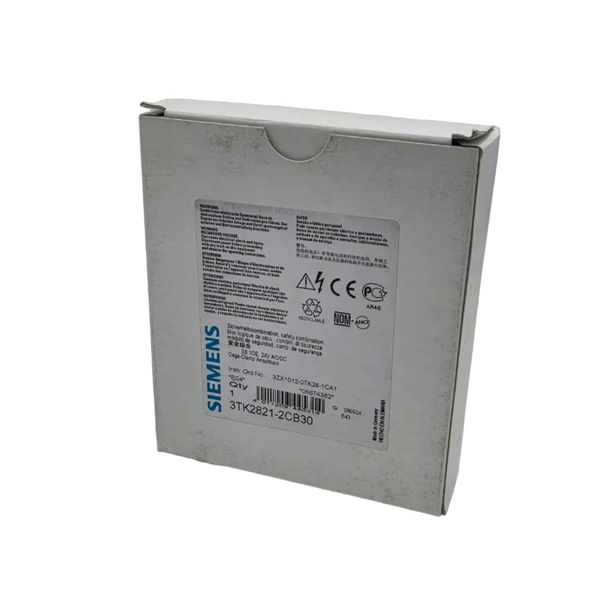 Siemens, 3TK2821-2CB30, SIRIUS, SIRIUS 3TK28, 3TK28, Sicherheitsschaltgerät, Sicherheitsrelais, Safety Relay, 24V AC DC, 24V, Not-Halt, Not-Aus, Emergency Stop, Schutztürüberwachung, Sicherheitssteuerung, Maschinensicherheit, Safety, SIL3, SIL 3, PL e, Kategorie 4, DIN Hutschiene, Industrieautomation, Automatisierungstechnik, Maschinenbau