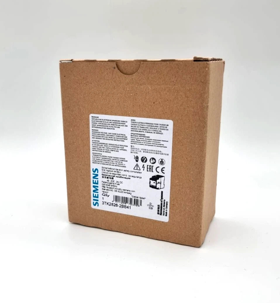 Siemens 3TK2826-2BB41 Sicherheitsschaltgerät DC 24 V in Verpackung, SIRIUS Baureihe, neu und originalverpackt.