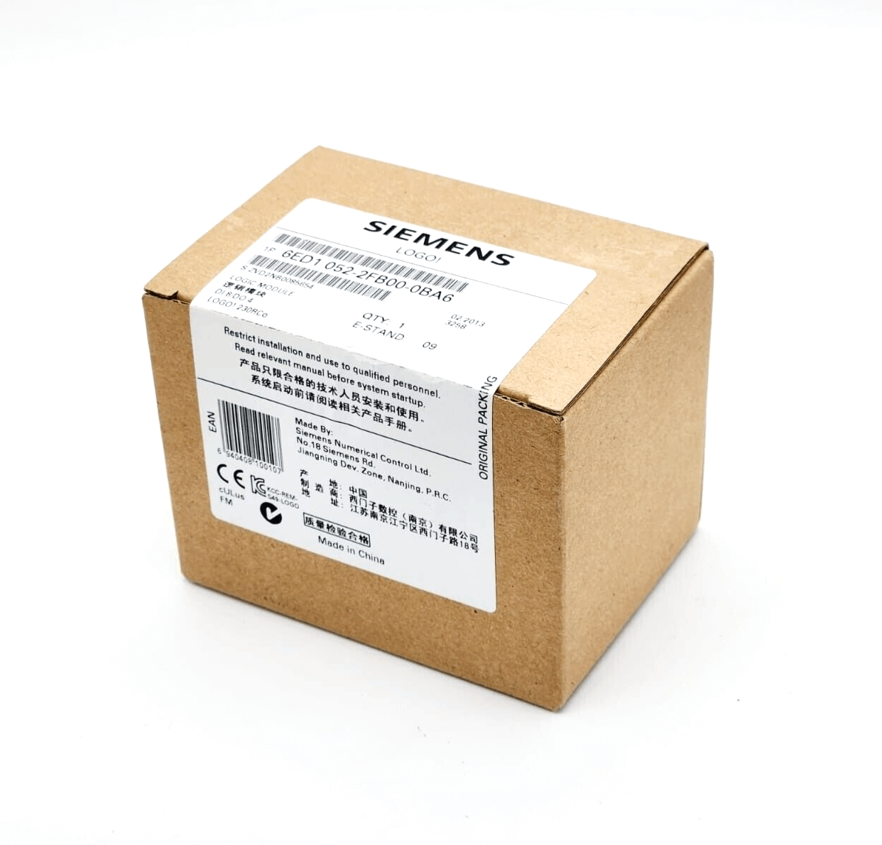 Siemens 6ED1052-2FB00-0BA6 LOGO! 230RCO Logikmodul SV/E/A: 230V/230V | sealed package view