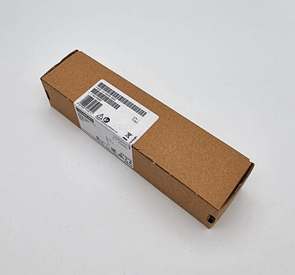 Packaging of Siemens 6ES7141-5AF00-0BA0 SIMATIC ET 200AL IP67 | sealed I/O module, showing barcode and product details, unopened box.