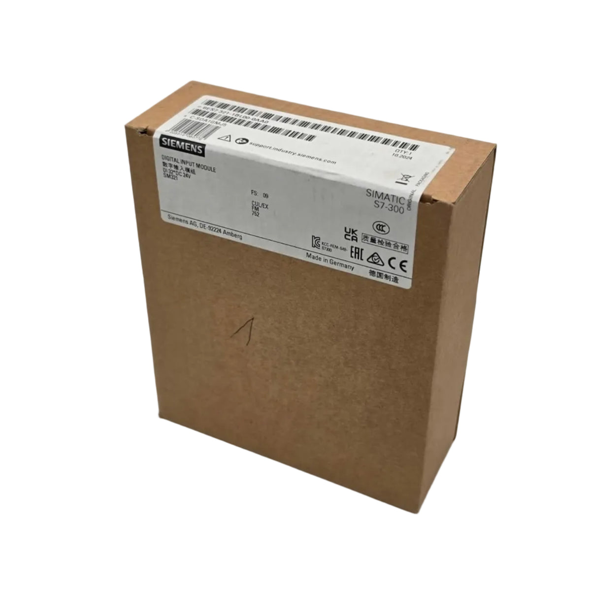Siemens, 6ES7321-1BL00-0AA0, SM 321, SM321, SIMATIC S7-300, S7-300, S7 300, Digitaleingabe, Digitaleingangsmodul, Digital Input, 32 DE, 32 DI, 24V DC, potentialgetrennt, potenzialgetrennt, 40-polig, Signalmodul, Eingangsmodul, SPS, PLC, Sensorik, Steuerungstechnik, Maschinenbau, Industrieautomation, Automatisierungstechnik