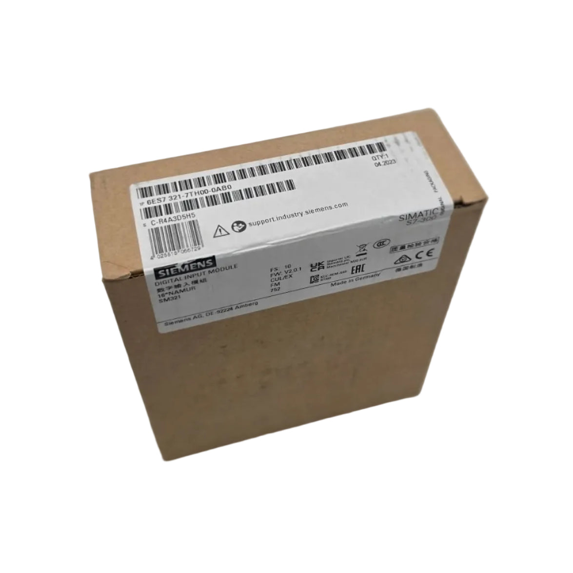 Siemens, 6ES7321-7TH00-0AB0, SM 321, SM321, SIMATIC S7, SIMATIC PCS 7, PCS7, Digitaleingabe, Digitaleingangsmodul, Digital Input, 16 DE, 16 DI, 24V DC, NAMUR, NAMUR Geber, BERO, Drahtbrucherkennung, Flatterüberwachung, Impulsverlängerung, diagnosefähig, IM 153-2 HF, IM 153-4 HF, S7-300, SPS, PLC, Prozessautomation, Industrieautomation, Automatisierungstechnik