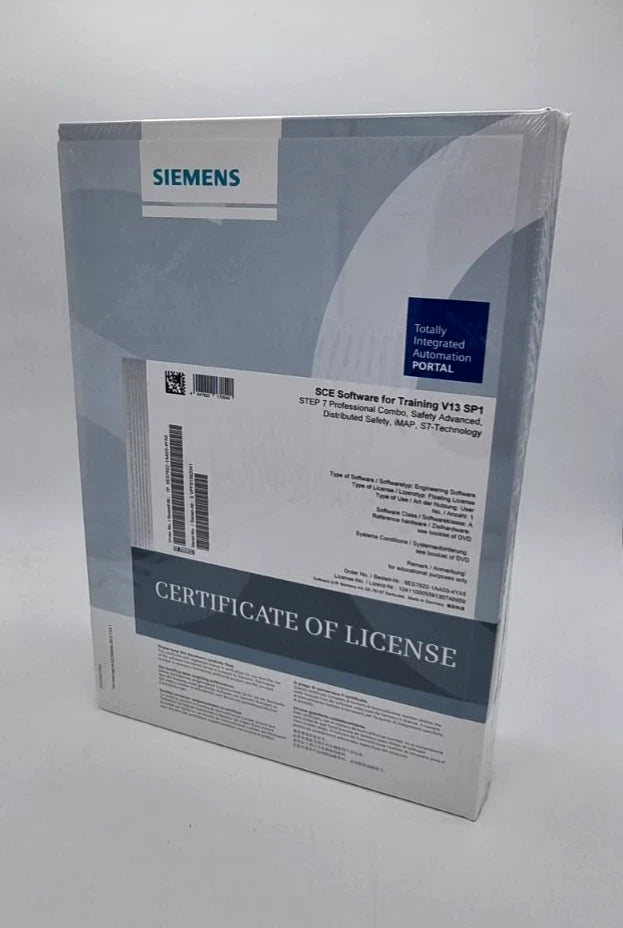 Sealed Siemens 6ES7822-1AA03-4YA5 SIMATIC STEP 7 Professional SR4/V13 combo with license certificate