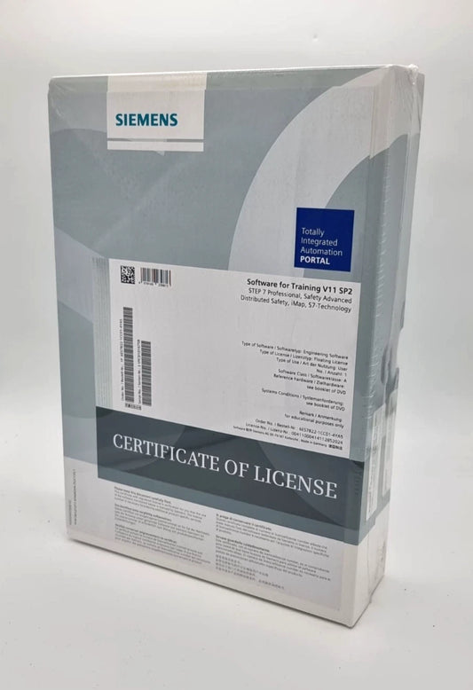 Siemens 6ES7822-1CC01-4YA5 SIMATIC STEP 7 Professional V11 Training software sealed packaging with license certificate