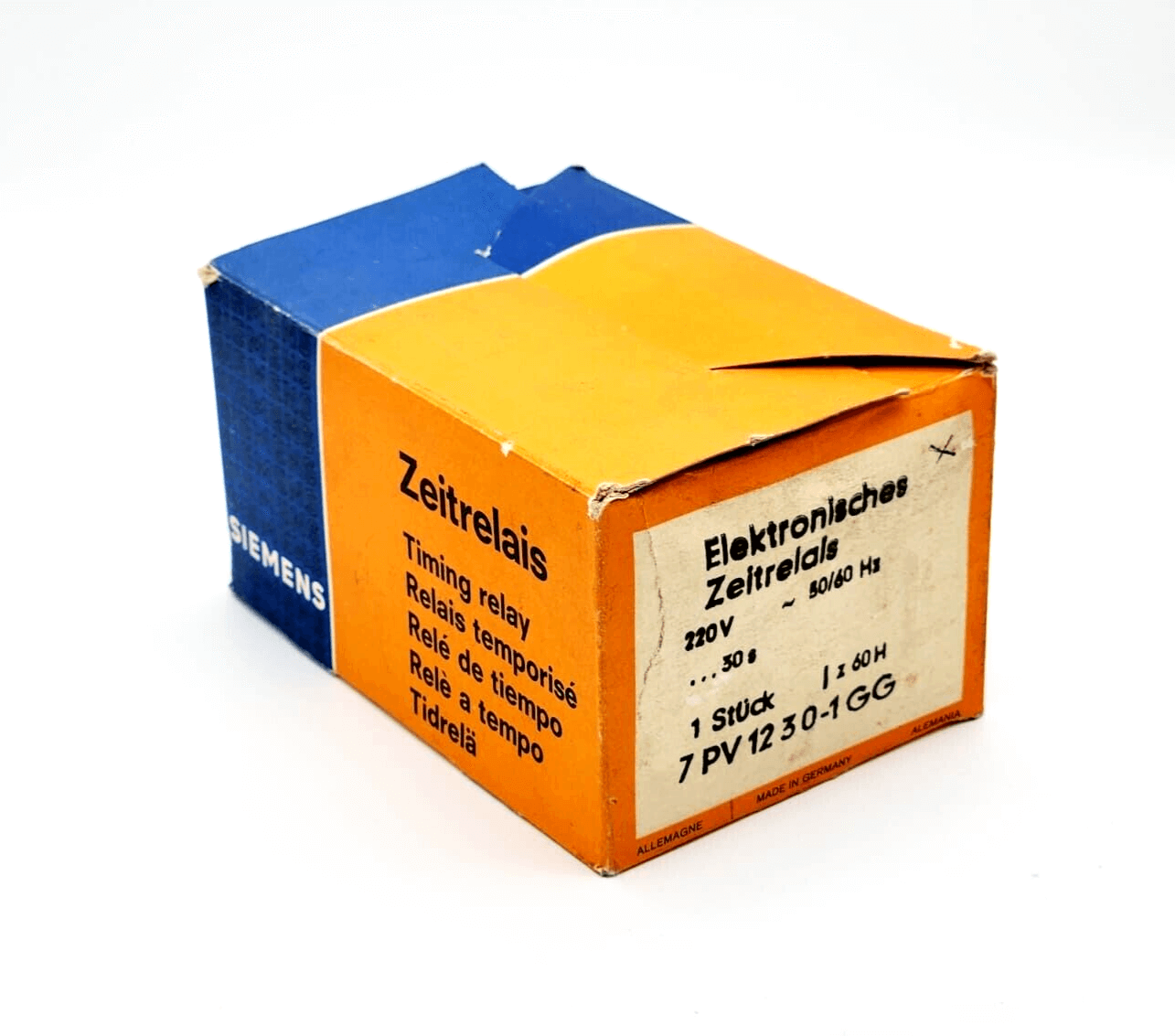 Siemens 7PV1230-1GG Elektronisches-Zeitrelais 220V 0...30s in original sealed packaging