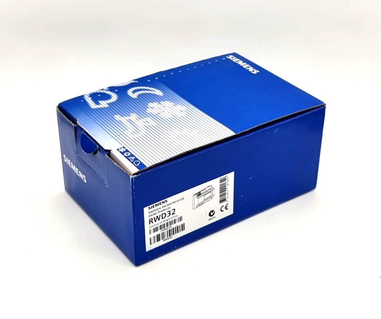 Siemens RWD32 Universalregler AC 230 V 2 Relais-Ausgänge in original blue packaging.