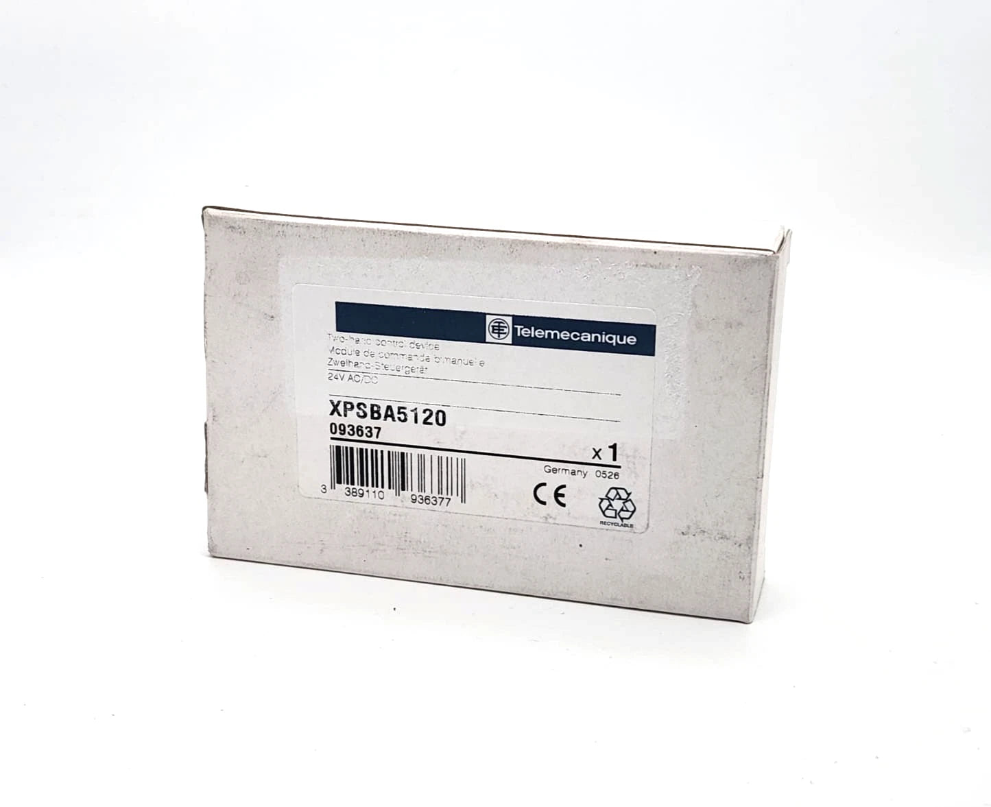 Telemecanique / Schneider Electric XPSBA5120 Zweihand-Steuergerät 24V AC/DC packaging box