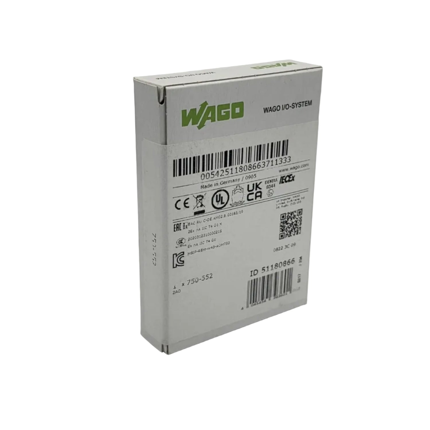 WAGO 750-552 ist ein 2-Kanal-Analogausgangsmodul zur Ausgabe von Stromsignalen im Bereich von 0 bis 20 mA.
