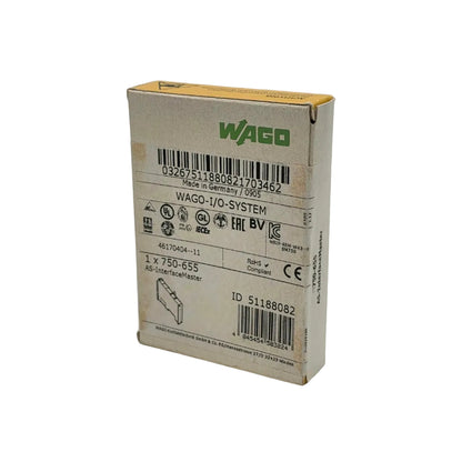 WAGO, 750-655, 750655, WAGO-I/O-SYSTEM 750, WAGO I/O System, AS-Interface, AS-i, AS-i Master, AS-Interface-Master, AS-i 3.0, Master Klasse M4, Feldbusmodul, Fieldbus Module, AS-i Netzwerk, 62 Slaves, Sensor Aktor Interface, Sensorik, Aktorik, Feldbuskommunikation, dezentrale I/O, 24V DC, 5V DC, 300m, Prozessdaten, Diagnose LED, SPS, PLC, Fördertechnik, Verpackungsmaschinen, Steuerungstechnik, Maschinenbau, Industrieautomation, Automatisierungstechnik