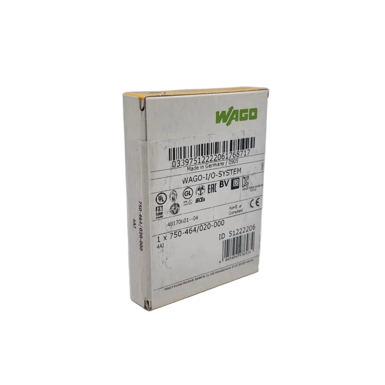 WAGO, 750-464, Analogeingang, NTC, Temperaturmodul, I/O System 750, Automation, Industrieautomation