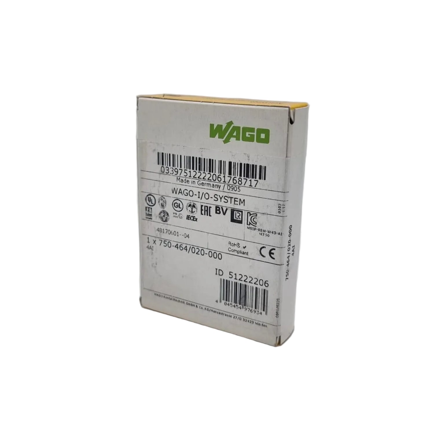 WAGO, 750-464, Analogeingang, NTC, Temperaturmodul, I/O System 750, Automation, Industrieautomation