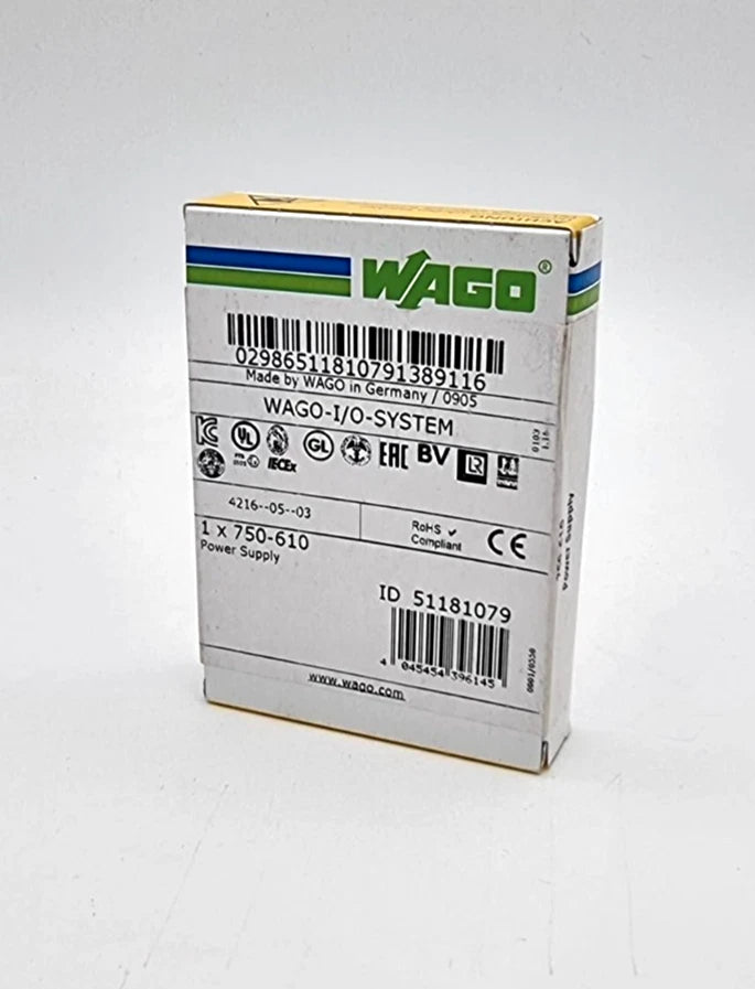 Wago 750-610 Potentialeinspeisung DC 24 V Sicherungshalter Diagnose | sealed original Verpackung