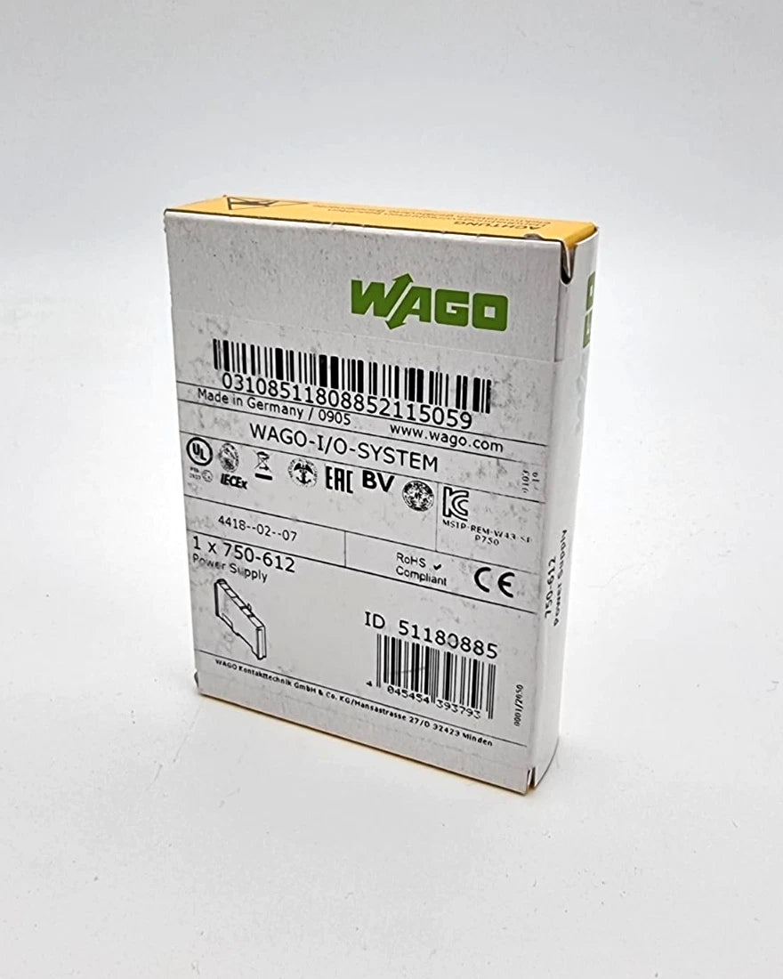 Wago 750-612 Potentialeinspeisung AC/DC 0 … 230 V | sealed packaging, new and unopened.