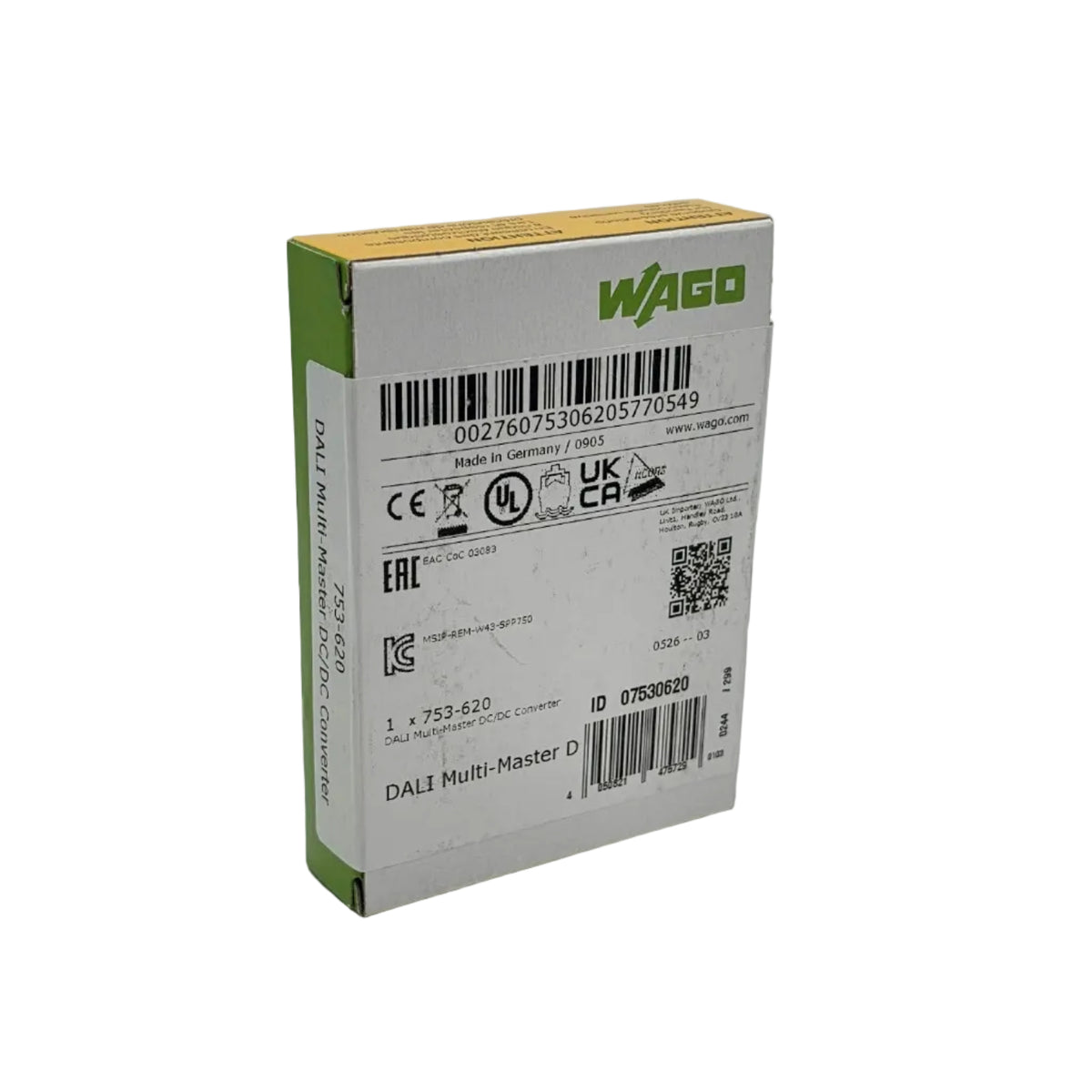 WAGO, 753-620, 753620, WAGO-I/O-SYSTEM, WAGO 750, WAGO 753, DALI, DALI Multi Master, DALI-Multi-Master-DC/DC-Converter, DC/DC Converter, DC DC Wandler, Gleichspannungswandler, Spannungswandler, 18V DC, 18 V DC, 200mA, 0.2A, kurzschlussfest, DALI Beleuchtungssteuerung, Lichtsteuerung, Lichtmanagement, Gebäudeautomation, Gebäudetechnik, Beleuchtungstechnik, Smart Building, Automatisierungstechnik, Industrieelektronik, Steuerungstechnik