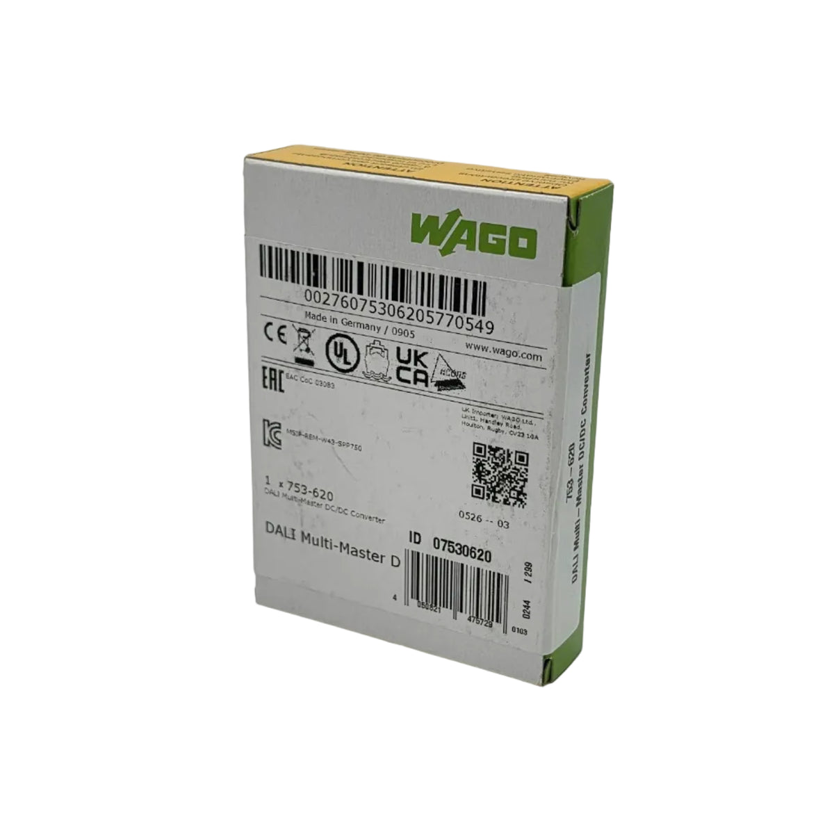 WAGO, 753-620, 753620, WAGO-I/O-SYSTEM, WAGO 750, WAGO 753, DALI, DALI Multi Master, DALI-Multi-Master-DC/DC-Converter, DC/DC Converter, DC DC Wandler, Gleichspannungswandler, Spannungswandler, 18V DC, 18 V DC, 200mA, 0.2A, kurzschlussfest, DALI Beleuchtungssteuerung, Lichtsteuerung, Lichtmanagement, Gebäudeautomation, Gebäudetechnik, Beleuchtungstechnik, Smart Building, Automatisierungstechnik, Industrieelektronik, Steuerungstechnik