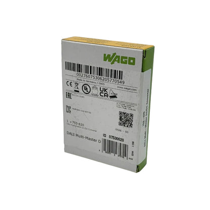 WAGO, 753-620, 753620, WAGO-I/O-SYSTEM, WAGO 750, WAGO 753, DALI, DALI Multi Master, DALI-Multi-Master-DC/DC-Converter, DC/DC Converter, DC DC Wandler, Gleichspannungswandler, Spannungswandler, 18V DC, 18 V DC, 200mA, 0.2A, kurzschlussfest, DALI Beleuchtungssteuerung, Lichtsteuerung, Lichtmanagement, Gebäudeautomation, Gebäudetechnik, Beleuchtungstechnik, Smart Building, Automatisierungstechnik, Industrieelektronik, Steuerungstechnik