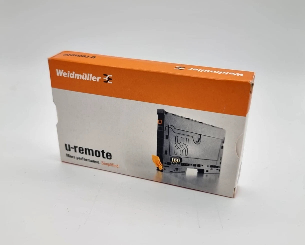 Weidmüller 1315170000 UR20-4DI-P Remote-IO-Modul | sealed box packaging displayed on a white surface.