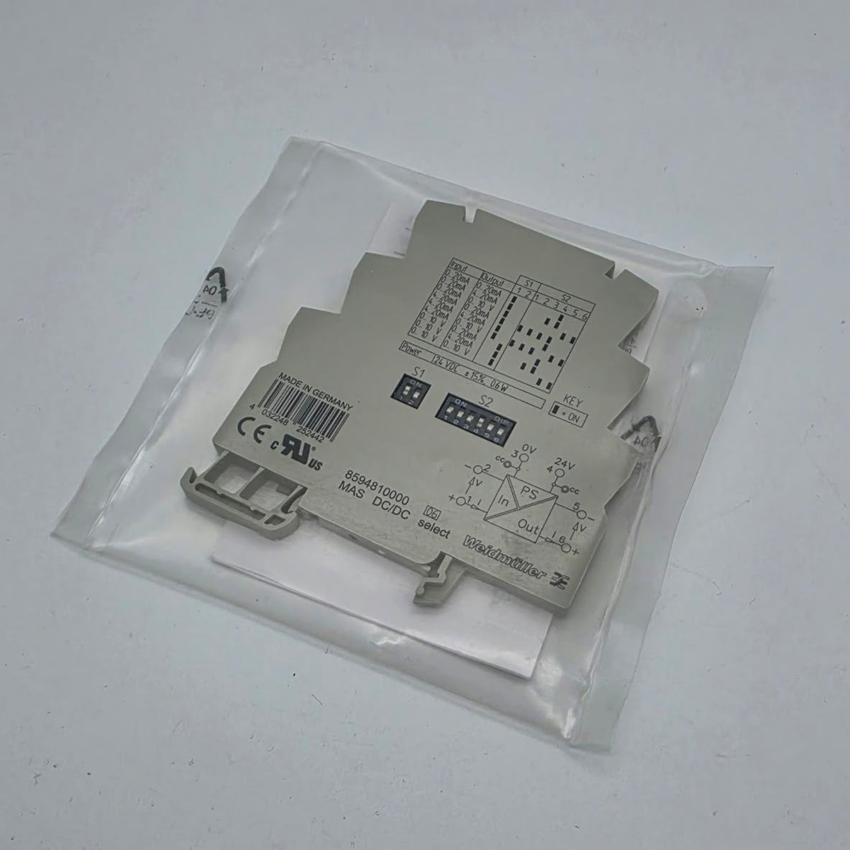 Weidmüller, Weidmueller, 8594810000, MAS DC/DC SELECT, MAS, DC/DC, Signalwandler, Signaltrenner, Signal Converter, Signal Isolator, Trennverstärker, Analogsignal, Signalaufbereitung, Signalverarbeitung, Gleichstromsignal, DC Signal, Messtechnik, Messsignal, Steuerungstechnik, Regelungstechnik, Prozessautomation, SPS, PLC, Schaltschrank, Sensorik, Maschinenbau, Industrieelektronik, Industrieautomation, Automatisierungstechnik
