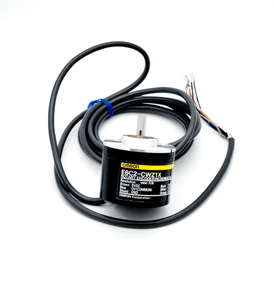 Omron E6C2-CWZ1X Incremental Encoder, 1000P/R, 50mm diameter, 6mm shaft, cable connection, RS-422 line driver output