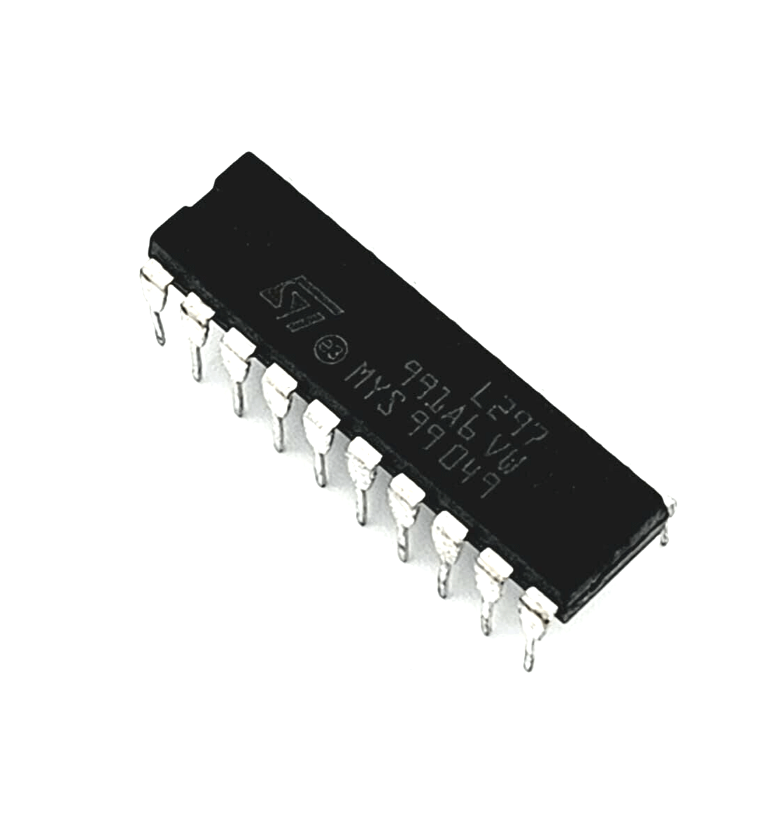 STMicroelectronics L297 stepper motor controller IC, DIP-20 package, 20 pins, ideal for precise motor control applications.