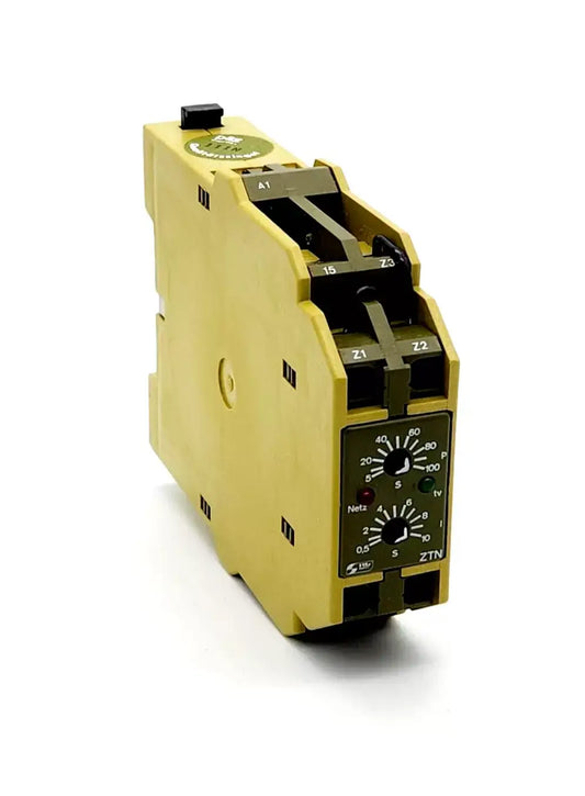 Pilz 657209 ZTN/FBM Zeitrelais, multifunktional time relay 24-60V, DIN rail mountable for industrial automation.