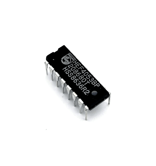 Philips HEF4053BP integrated circuit IC DIP16, electronic component for multiple applications