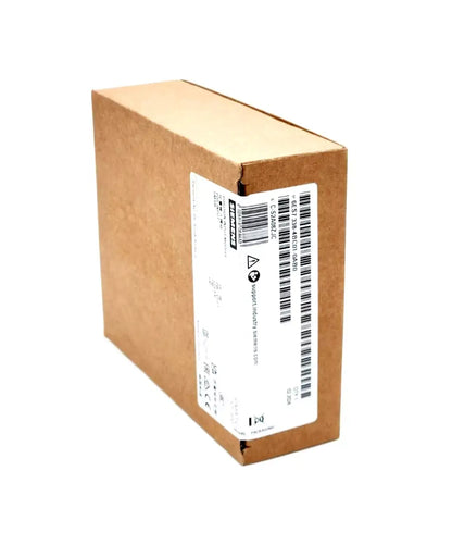 Siemens 6ES7338-4BC01-0AB0 SIMATIC S7-300 Signal Module in packaging box with label visible.