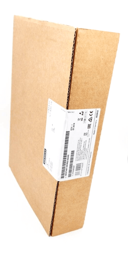 Box packaging of Siemens 6ES7407-0KR02-0AA0 SIMATIC S7-400 power supply with label, suitable for S7-400 CPU rack redundancy.