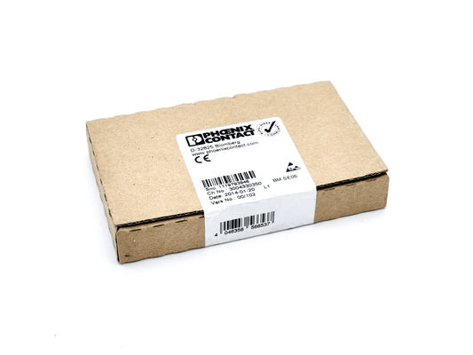 Phoenix Contact 2700459 Analogmodul packaging, boxed IB IL AI 4/U-PAC module, brown cardboard.