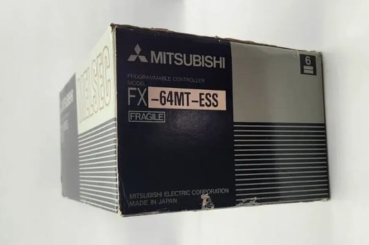 Mitsubishi FX-64MT-ESS Kompakt-SPS original box with 32 digital transistor outputs, 24V DC, new and sealed.