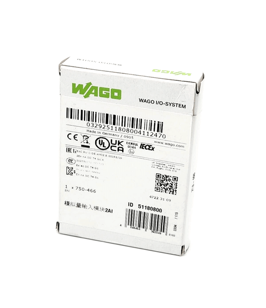 Wago 750-466 2-Kanal-Analogeingang I/O-System packaging
