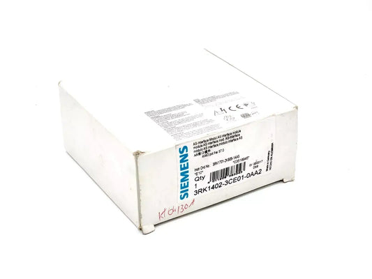 Siemens 3RK1402-3CE01-0AA2 AS-i SlimLine Modul packaging box.
