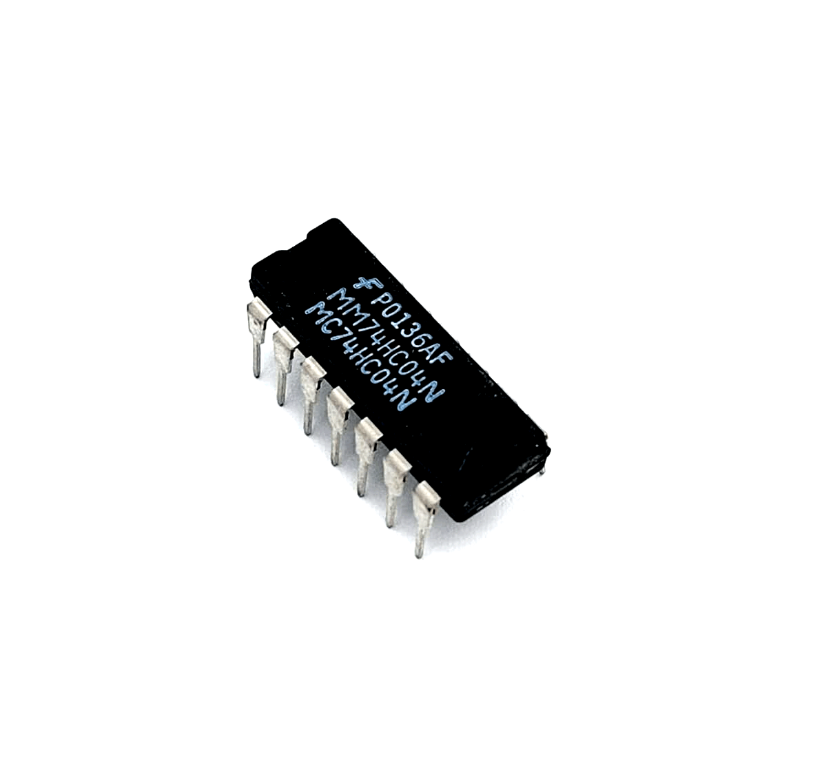 Fairchild MM74HC04N IC DIP14, Integrierte Schaltungen, electronic component for circuit applications.