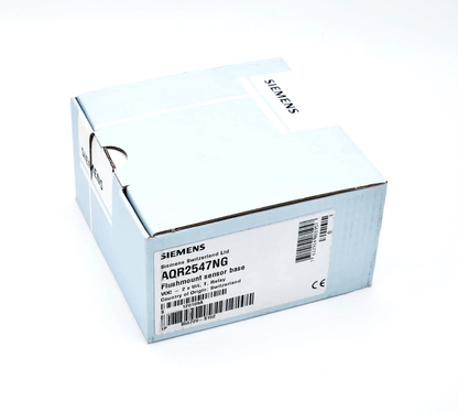 Siemens AQR2547NG box, VOC sensor module, model S55720-S152, electrical connections, analog outputs, digital outputs.