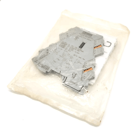 Phoenix Contact 2906230 Trennverstärker PACT RCP-4000A-UIRO-PT in packaging with push-in connection technology.