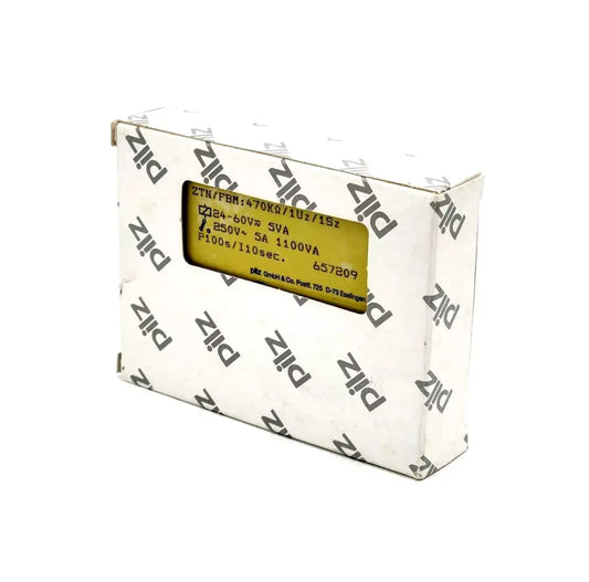 Pilz 657209 ZTN/FBM multi-function relay, 24-60V, boxed, ideal for DIN rail mounting, adjustable timing from 0.05 sec to 100 hrs.