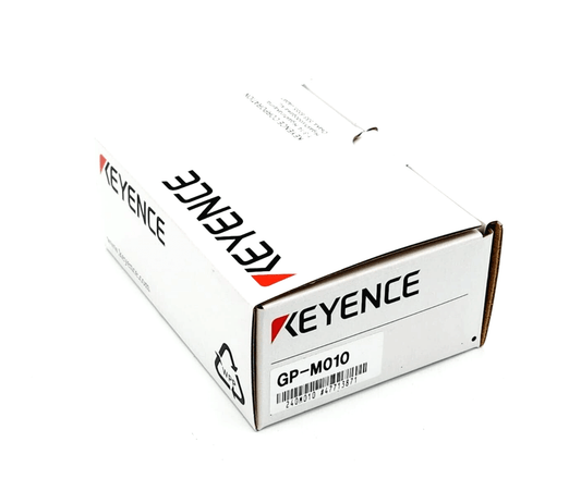 Keyence GP-M010 main unit in packaging, overpressure version, for pressure measurement, max pressure 1 MPa.