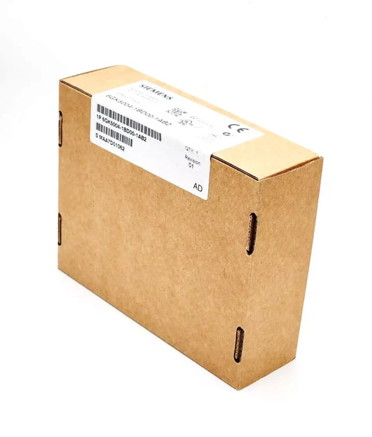 Packaging box of Siemens 6GK5004-1BD00-1AB2 SCALANCE XB004-1 Industrial Ethernet Switch.