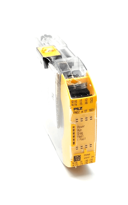 Pilz 772140 PNOZ m EF 16DI Steuerungssystem, Erweiterungsmodul mit 16 sicheren digitalen Eingängen, Seitenansicht
