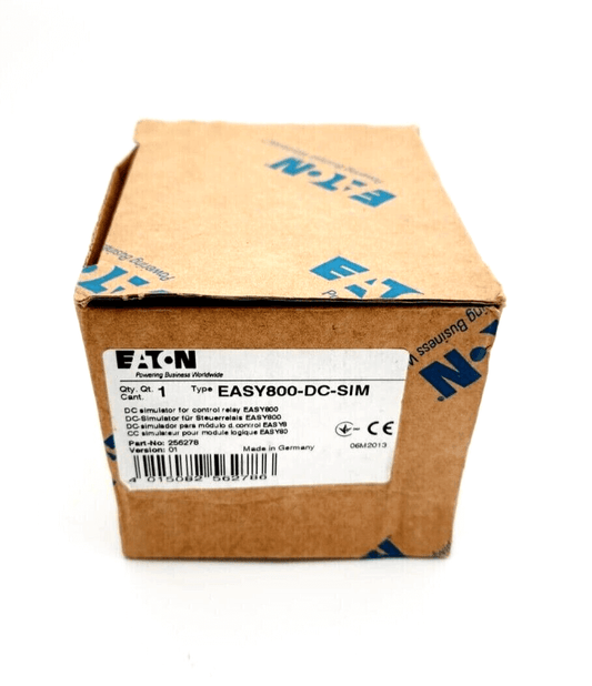 Eaton 256278 EASY800-DC-SIM DC-Simulator packaging for control relay applications, expanding digital input capacity.