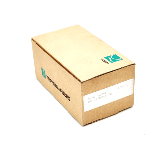 Pepperl+Fuchs 06341 WE77/EX-1-2U Schaltverstärker in package, 220V AC, industrial automation equipment.