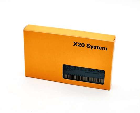 B&R X20DI9372 module box with 12 digital inputs, 24 VDC, in one-wire technology packaging.
