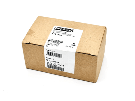 Phoenix Contact 2726230 Inline-Klemme IB IL 24 DI 16 in cardboard packaging, 16 digital inputs, 24V DC, 2-, 3-wire connection