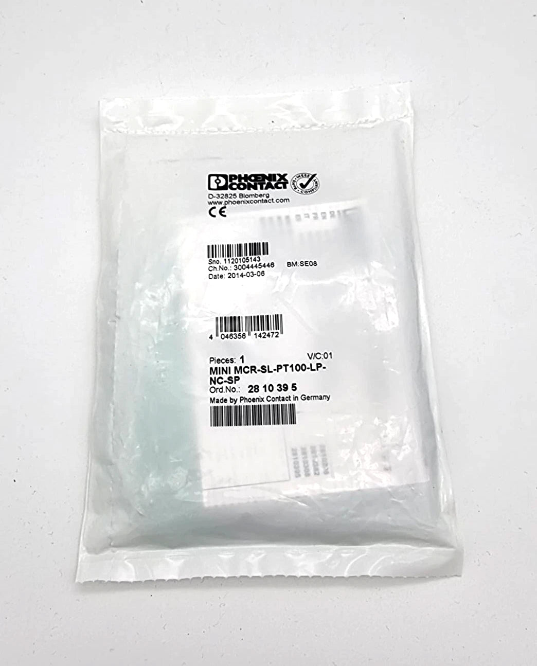 Phoenix Contact 2810395 Temperaturmessumformer MINI MCR-SL-PT100-LP-NC-SP sealed package.