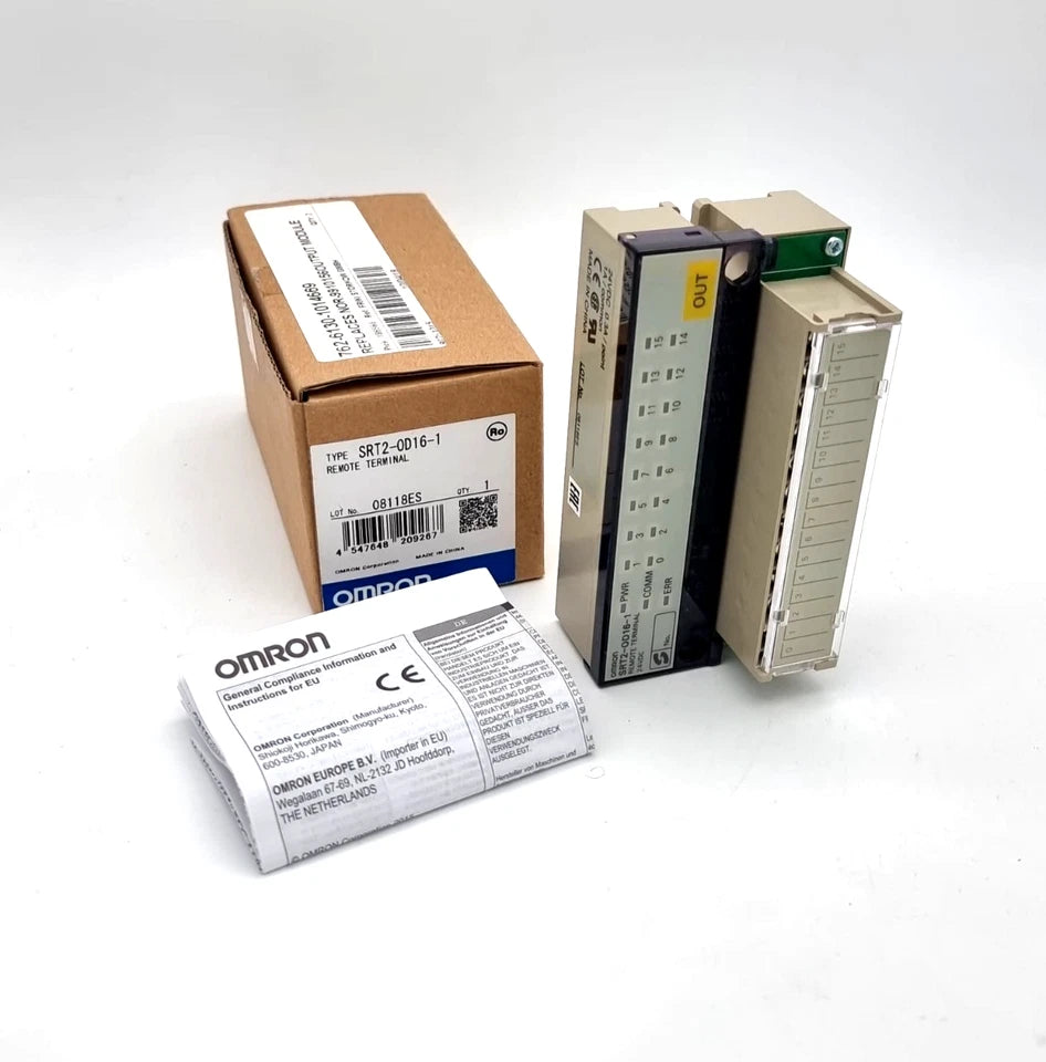 Omron SRT2-OD16-1 Digitalausgangsmodul 16x24VDC in original packaging with manual and box