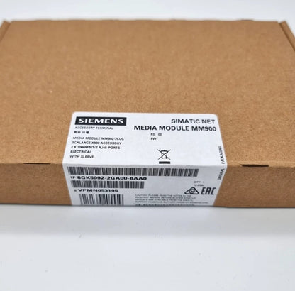 Siemens 6GK5992-2GA00-8AA0 Medienmodul MM992-2CUC | sealed packaging with product label and details visible.