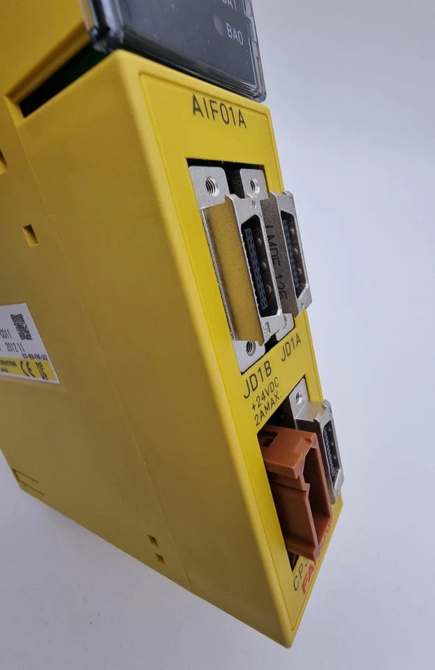 Fanuc A03B-0819-C011 CNC I/O-Modul in Gelb mit Anschlüssen, neu und unbenutzt, für FANUC CNC-Steuerungen.