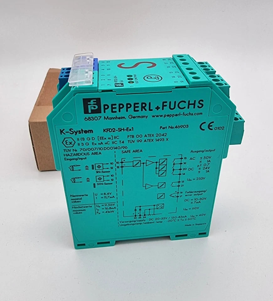 Pepperl+Fuchs 46903 KFD2-SH-Ex1 Schaltverstärker, 1-kanalige Trennbarriere, neu und originalverpackt, K-System Serie.