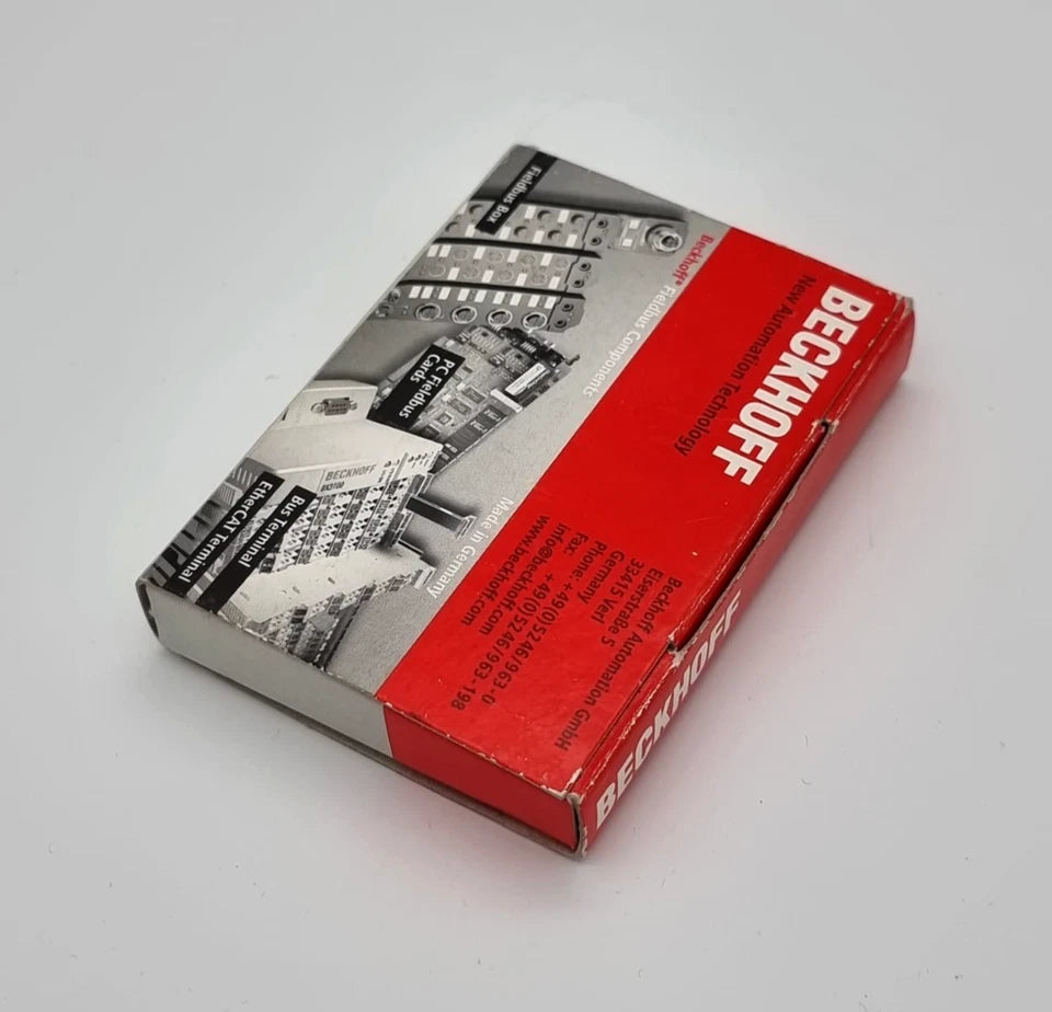 Beckhoff KL6201 Busklemme Interbus-Masterklemme in original packaging, showcasing new condition and detailed product box design.