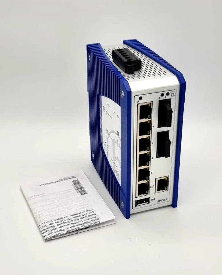 Hirschmann 942-141-030 SPIDER-PL-20-07T1M2M299TY9HHHH Industrial Ethernet Switch, new in original packaging with manual